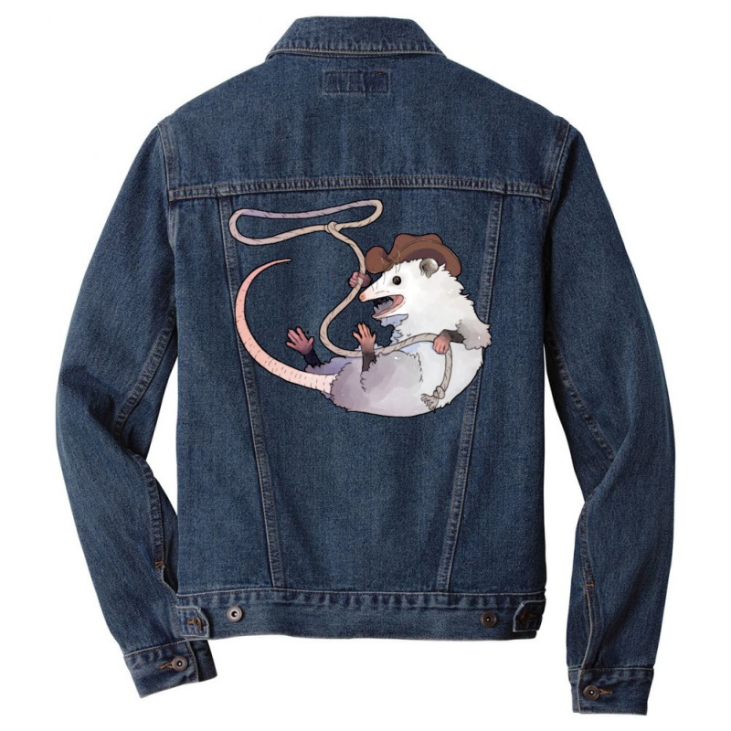 Cowboy Possum Classic Tshirt Cool Men Denim Jacket by milabtowerp | Artistshot