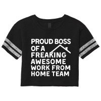 Proud Boss Of A Freaking Awesome Scorecard Crop Tee | Artistshot