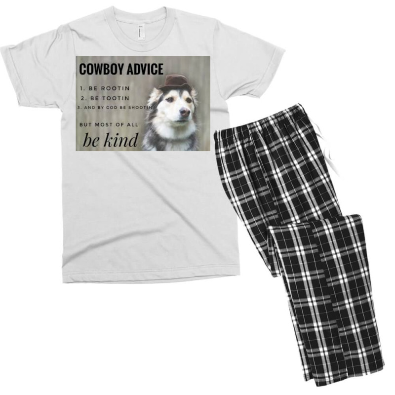 Cowboy Advice Dog Classic Tshirt Blue Nature Men's T-shirt Pajama Set by blumenrubanq | Artistshot