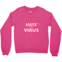 Hate Text Crewneck Sweatshirt | Artistshot