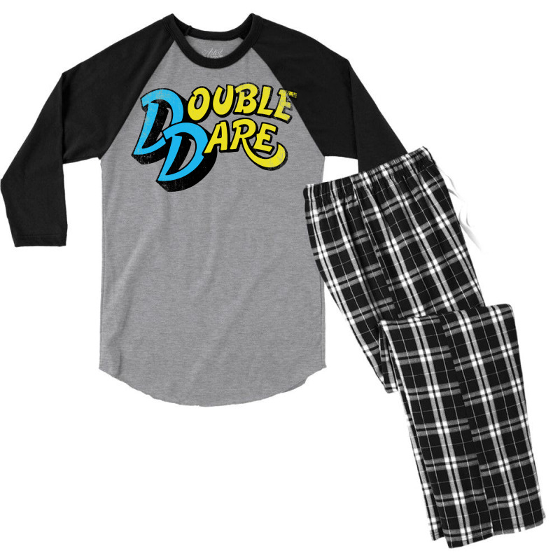 Double Dare Vintage  T Hipster Men's 3/4 Sleeve Pajama Set | Artistshot