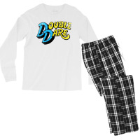 Double Dare Vintage  T Hipster Men's Long Sleeve Pajama Set | Artistshot