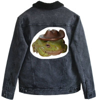 Cowboy Frog Classic Tshirt Hippie Unisex Sherpa-lined Denim Jacket | Artistshot