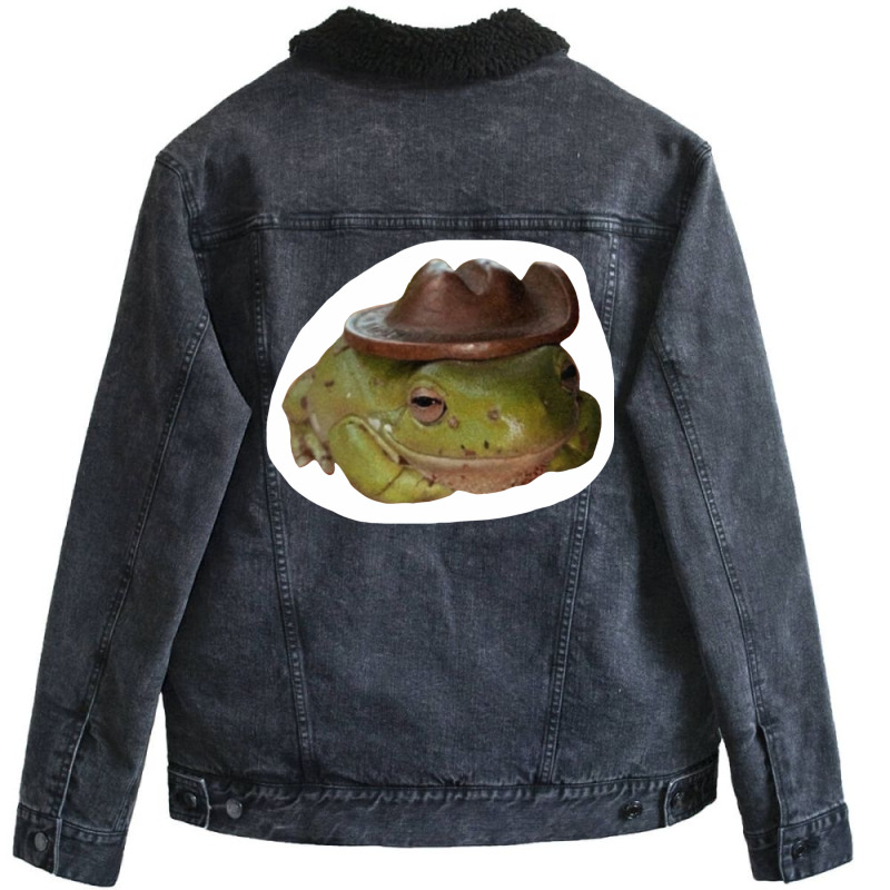 Cowboy Frog Classic Tshirt Hippie Unisex Sherpa-lined Denim Jacket | Artistshot