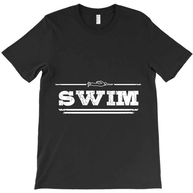 Distressed Look Swimming Gift For Swimmers T-Shirt by HANANELArtist | Artistshot