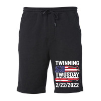 Twinning Twosday Tuesday February Fleece Short | Artistshot