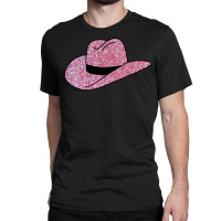 Cowboy Hat In Pink Glitter Classic Tshirt Nature Classic T-shirt | Artistshot