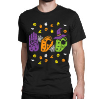 Boo Hands American Sign Language Pride Asl Halloween Classic T-shirt | Artistshot