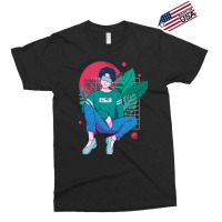 Chilling Anime Boy Tshirt Classique Green Exclusive T-shirt | Artistshot