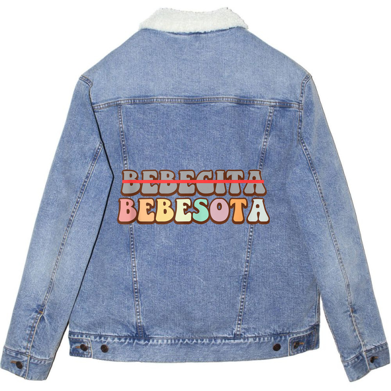 Bebesota Latina Retro Tank Top Unisex Sherpa-Lined Denim Jacket by kleebbi | Artistshot