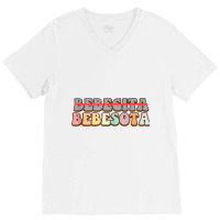 Bebesota Latina Retro Tank Top V-neck Tee | Artistshot