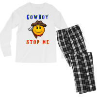 Cowboy Builder Stop Me Classic Tshirt Men's Long Sleeve Pajama Set | Artistshot