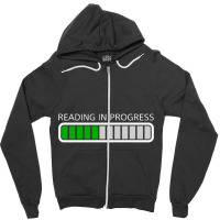 Trending Reading In Progress Zipper Hoodie | Artistshot