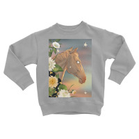 Limited Edition Mythical Horse With Flowers And Stars Toddler Sweatshirt | Artistshot