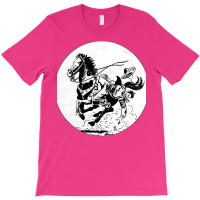 Cowboy Falling From Horse Classic Tshirt Red T-shirt | Artistshot