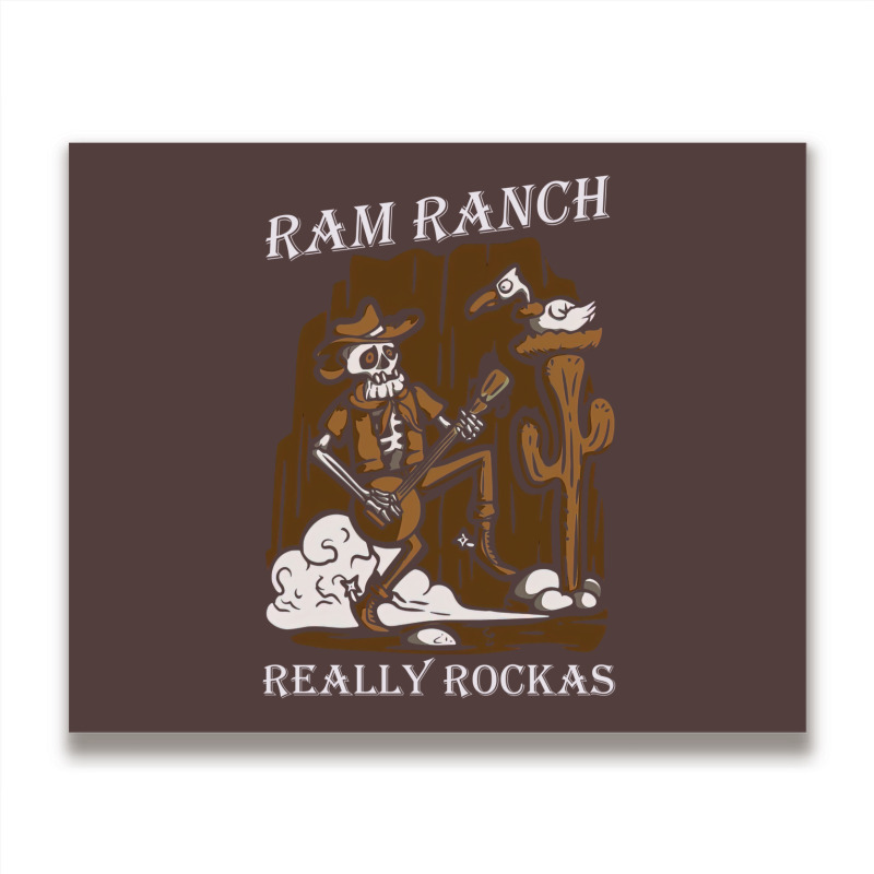 Ram Ranch Really Rocks Ram Ranch Ram Ranch Lyrics   Cool Blue Metal Print Horizontal | Artistshot