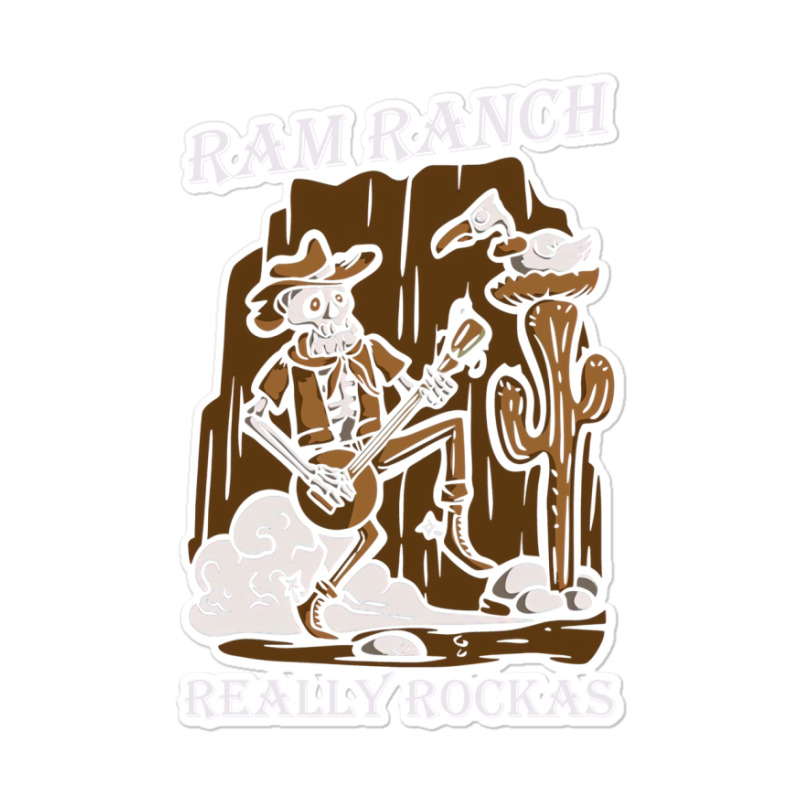 Ram Ranch Really Rocks Ram Ranch Ram Ranch Lyrics   Cool Blue Sticker | Artistshot