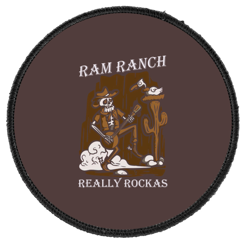 Ram Ranch Really Rocks Ram Ranch Ram Ranch Lyrics   Cool Blue Round Patch | Artistshot