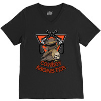 Cowboy Monster Classic Tshirt Nature V-neck Tee | Artistshot