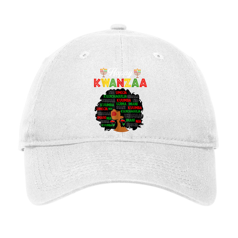 Happy Kwanzaa Decorations African American Seven Principles T Shirt Adjustable Cap by dorman | Artistshot