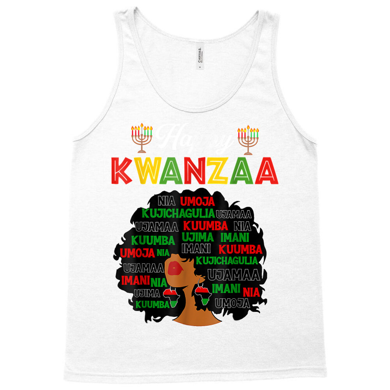 Happy Kwanzaa Decorations African American Seven Principles T Shirt Tank Top by dorman | Artistshot