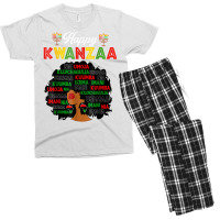 Happy Kwanzaa Decorations African American Seven Principles T Shirt Men's T-shirt Pajama Set | Artistshot