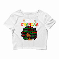 Happy Kwanzaa Decorations African American Seven Principles T Shirt Crop Top | Artistshot