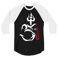 Limited Edition Om-ganesha And Lord Shiva Divine Trident Trishul 3/4 Sleeve Shirt | Artistshot