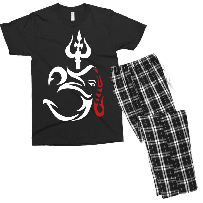 Limited Edition Om-ganesha And Lord Shiva Divine Trident Trishul Men's T-shirt Pajama Set | Artistshot