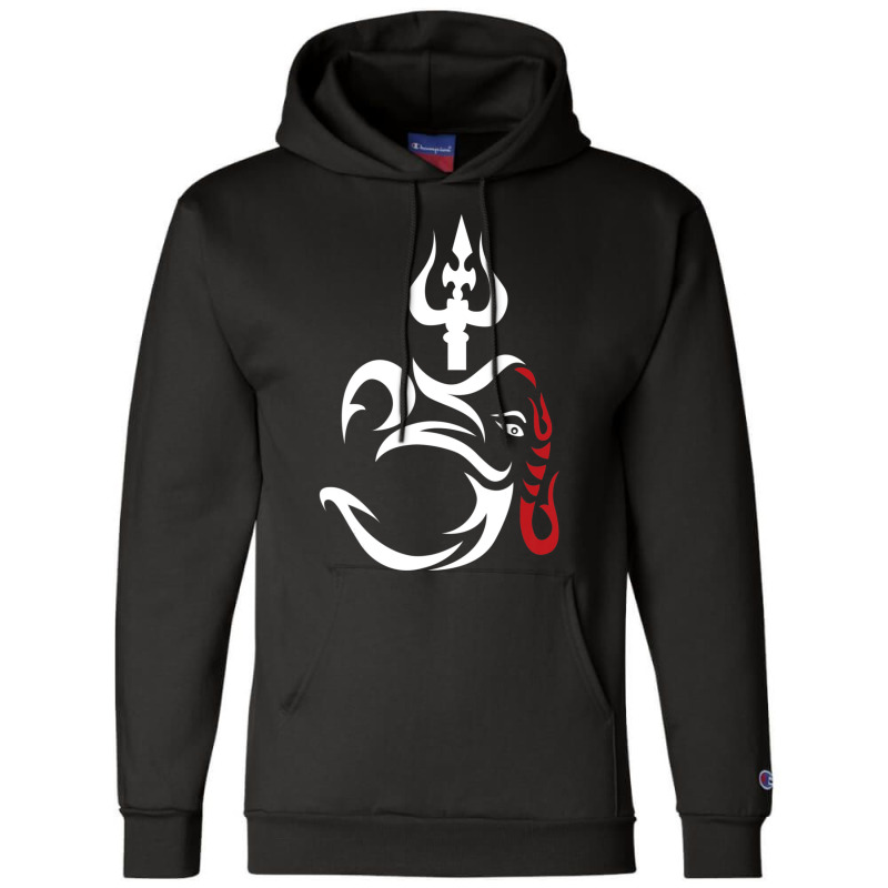 Limited Edition Om-ganesha And Lord Shiva Divine Trident Trishul Champion Hoodie | Artistshot