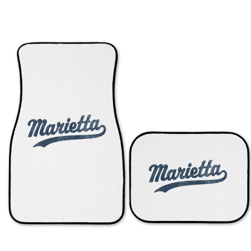 Marietta Georgia Ga Vintage Sports Graphic Premium T Shirt Full Set Car Mats | Artistshot