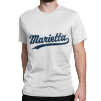 Marietta Georgia Ga Vintage Sports Graphic Premium T Shirt Classic T-shirt | Artistshot