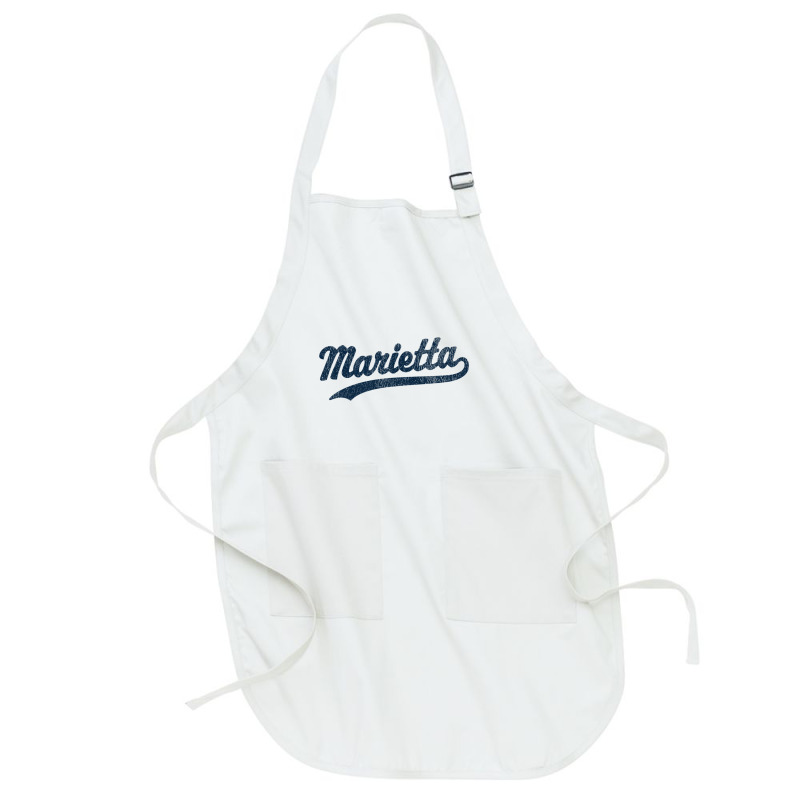 Marietta Georgia Ga Vintage Sports Graphic Premium T Shirt Full-length Apron | Artistshot