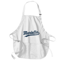 Marietta Georgia Ga Vintage Sports Graphic Premium T Shirt Medium-length Apron | Artistshot