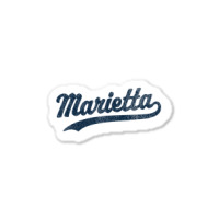 Marietta Georgia Ga Vintage Sports Graphic Premium T Shirt Sticker | Artistshot