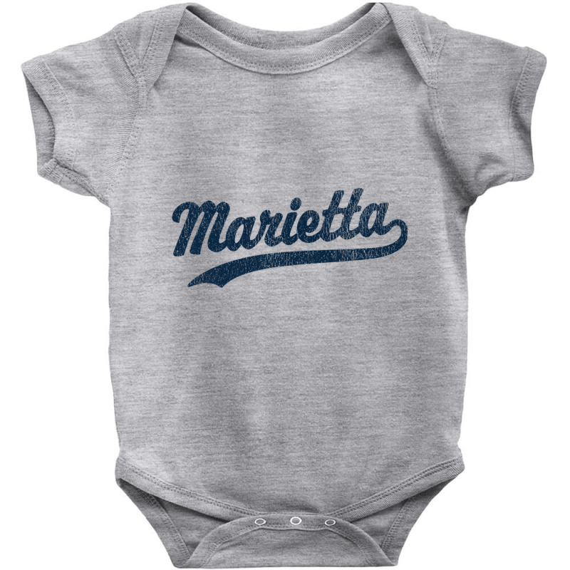 Marietta Georgia Ga Vintage Sports Graphic Premium T Shirt Baby Bodysuit | Artistshot