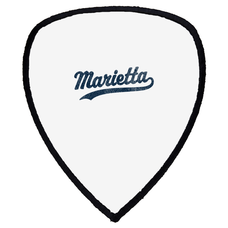 Marietta Georgia Ga Vintage Sports Graphic Premium T Shirt Shield S Patch | Artistshot