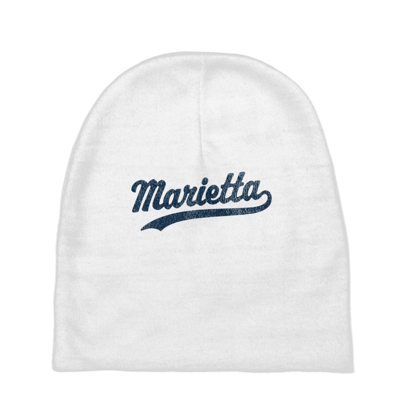 Marietta Georgia Ga Vintage Sports Graphic Premium T Shirt Baby Beanies | Artistshot