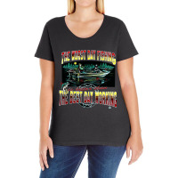 Worst Day Fishing, Best Day Working, Worst Day Fishing, Worst, Day Fis Ladies Curvy T-shirt | Artistshot