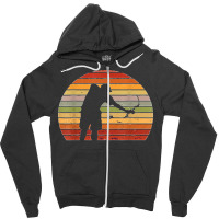 Bowfisher Vintage Retro Bowfisher Shoot Fish Bow Hunter Zipper Hoodie | Artistshot