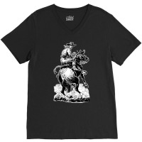 Cowboy Riding Horse Classic Tshirt Stars V-neck Tee | Artistshot