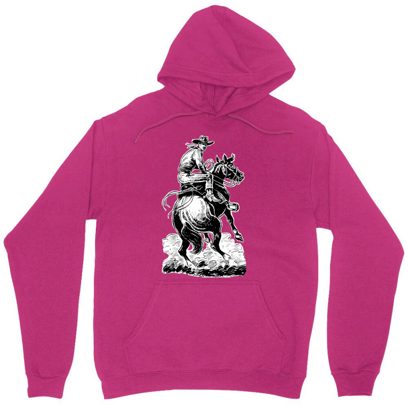 Cowboy Riding Horse Classic Tshirt Stars Unisex Hoodie by blumenrubanq | Artistshot