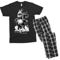 Cowboy Riding Horse Classic Tshirt Stars Men's T-shirt Pajama Set | Artistshot