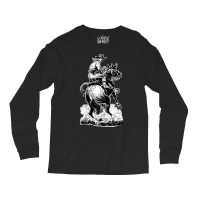 Cowboy Riding Horse Classic Tshirt Stars Long Sleeve Shirts | Artistshot