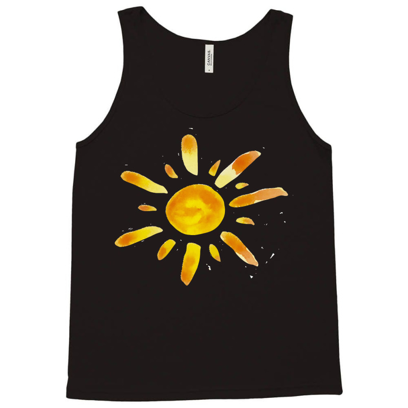 Watercolor Sun Tank Top | Artistshot