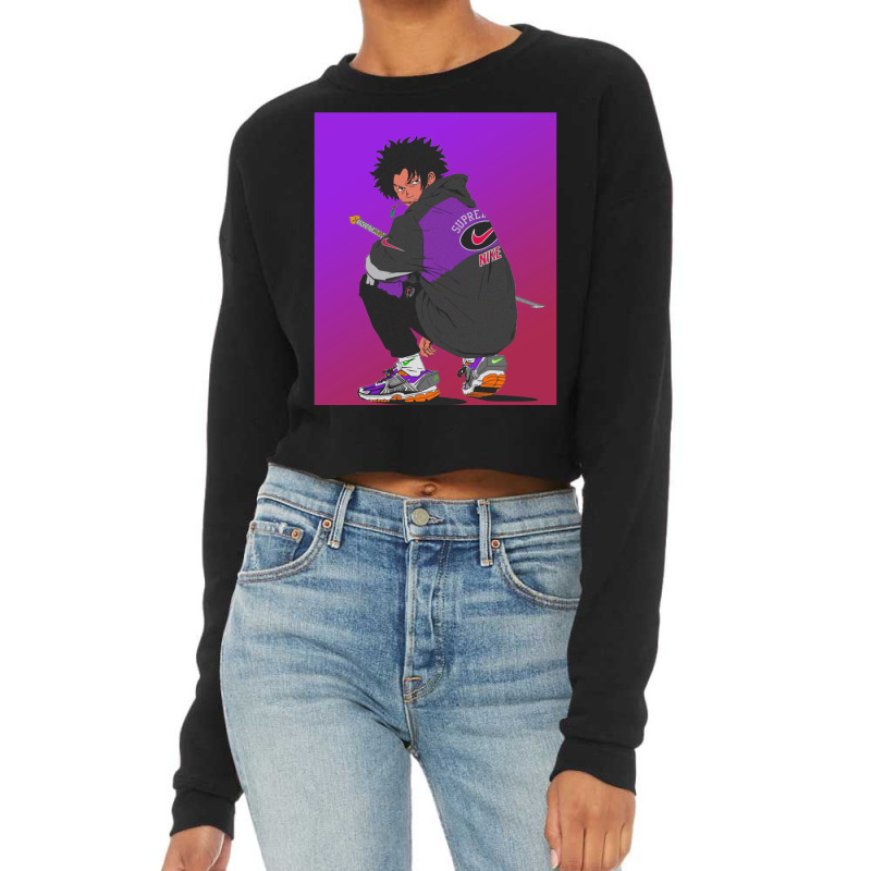 Samurai Champloo Mugen   Travel Girl Hippie Cropped Sweater by romiikdulianp | Artistshot