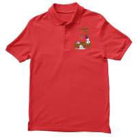 Snowman Hangin   Vintage Funny Men's Polo Shirt | Artistshot