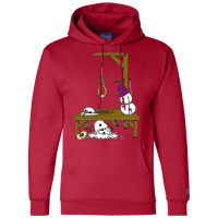 Snowman Hangin   Vintage Funny Champion Hoodie | Artistshot