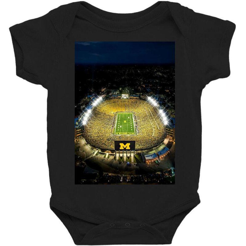 The Michigan Stadium Baby Bodysuit | Artistshot