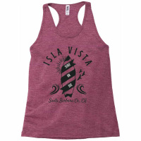 Planche De Surf Rétro Isla Vista Santa Barbara Co. California   Noir Racerback Tank | Artistshot